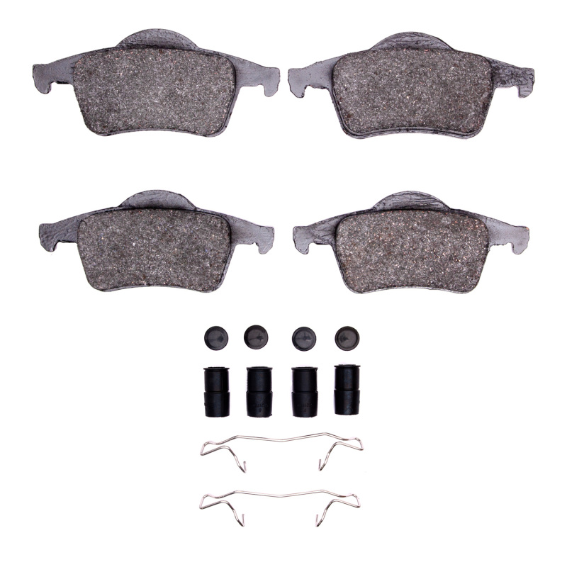 Volvo XC70 Brake Pads - Rear - R1 Concepts - Semi Met Pads + Hardware Kit - `99-`09